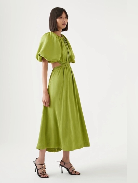 Aje Dresses & Skirts - NWT Aje Capucine Puff Sleeve Midi Dress